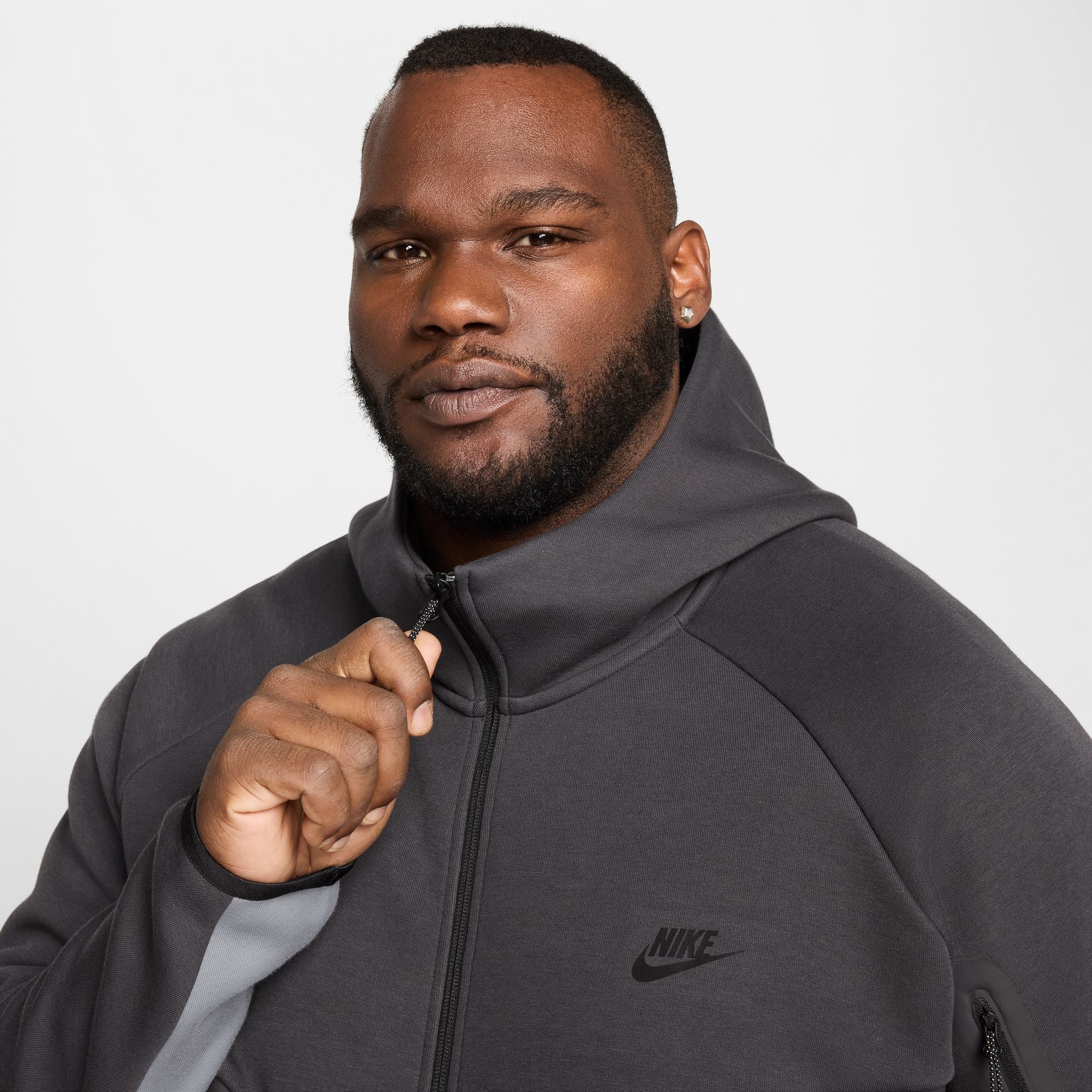Nike Mens Tech Fleece Hoodie - Anthracite/Cool Grey